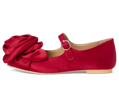 Janie and Jack Girl's Satin Rose Flat (Toddler/Little Big Kids) Ballet4