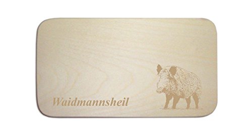 Frühstücksbrett KEILER - Waidmannsheil Jagd Jäger Wildschein
