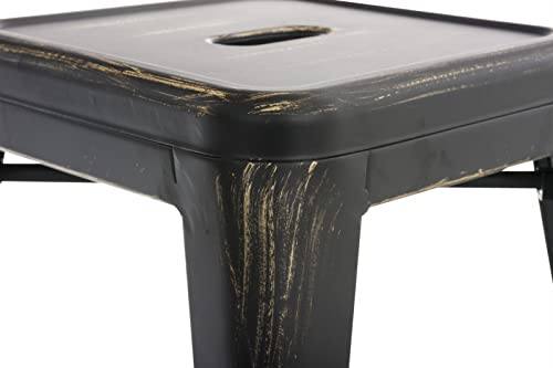 Tabourets bas Armin gain de place robustes lot de 4 - 6