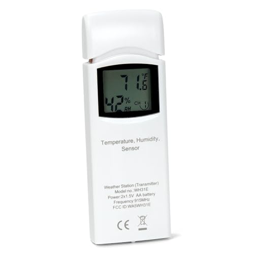 Image of Ambient Weather WH31E Thermo-Hygrometer Sensor for - Pack of 2