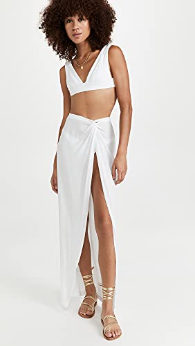 L*Space Women's Mia Cover Up, White, L #TOP4