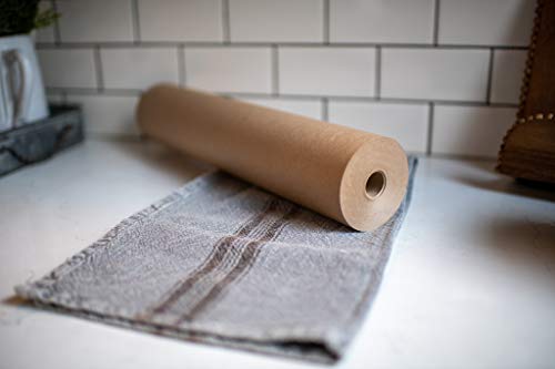 Natural Butcher Paper Dispenser Box (17.25 Inch by 175 Feet Roll) - Food Grade Meat Packing and Wrapping Paper, Unbleached and Uncoated