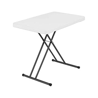 LIFETIME 28241 30-Inch Adjustable Height Personal Table, White Granite, 30 Inch