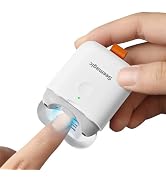 Electric Nail Clipper for Baby Nail Trimmer, Automatic Electric Nail Clippers with LED Light, Min...