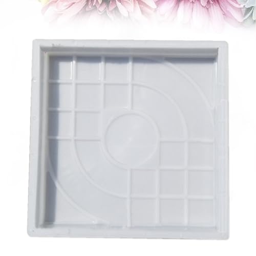 Molde de hormigón reutilizable en plástico blanco para escalones de jardín 3