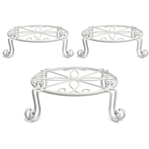 Image of Kundi Iron Plant Stand | Rust-Proof Flower Pot Holder for Indoor & Outdoor Use | Strong Metal Gamla Stand