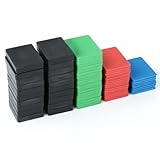 80 Pz Distanziatori in Plastica, Spessori in Plastica, Distanziatori Cunei per Piastrelle, Blocchi Distanziatori Piatti, Distanziatori per Piastrelle Vetri Finestre e Porta(4 Misure)