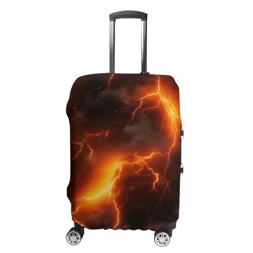 Flame Lightning Luggage Cover Travel Suitcase Cover Luggage Protector 22-24 Inch