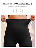 baleaf Women's Gym Leggings Seamless High Waisted Scrunch Bums Butt Lifting Stretchy Sports Yoga Pants Black S - Image 4