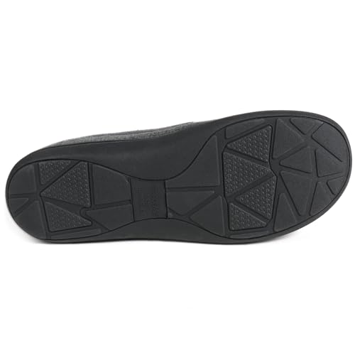 Image of ULTRAIDEAS Men's Moc-Toe Slippers Loafer House Shoes Indoor Outdoor Memory Foam with Breathable&Warm Knit Upper