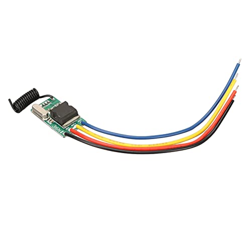 SALALIS HF-Fernbedienungsschalter, Miniatur-DC5V-24V-Sender verhindern Interferenzen Hochempfindlicher Fernbedienungsschalter stabiles Signal 433MHz für Wand für Türen