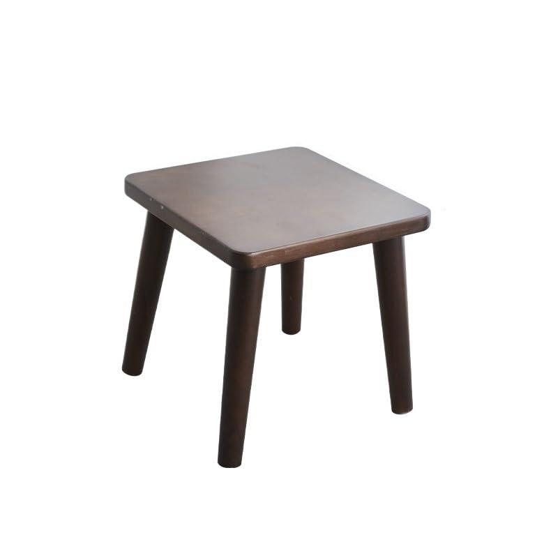 Petit tabouret de salon moderne en bois - Banc à chaussures pour entrée minimaliste