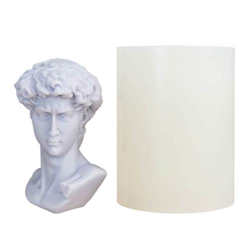 Xinmier Portrait Mold, Large Portrait Silicone Candle Mold, Diy Scented Candle Handmade Soap Plaster Mold, Creative Decoration Mold (Large David), Sx-Rx-57 #TOP9