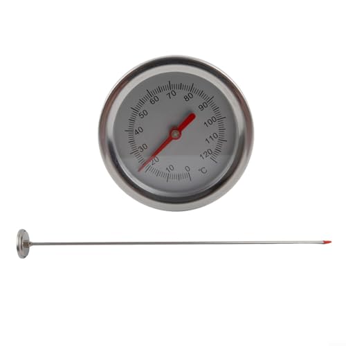 Termómetro de compost con construcción de acero inoxidable y sonda de 19.7 pulgadas para fiabilidad exterior a largo plazo