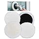 Polierpads 125mm Set Kompatibel mit Bosch Exzenterschleifer, 4 Stück 1 Lang 3 Kurz Lammwolle 26mm Dicke, polieraufsatz exzenterschleifer mit klettverschluss polierpad polierscheibe waschbar