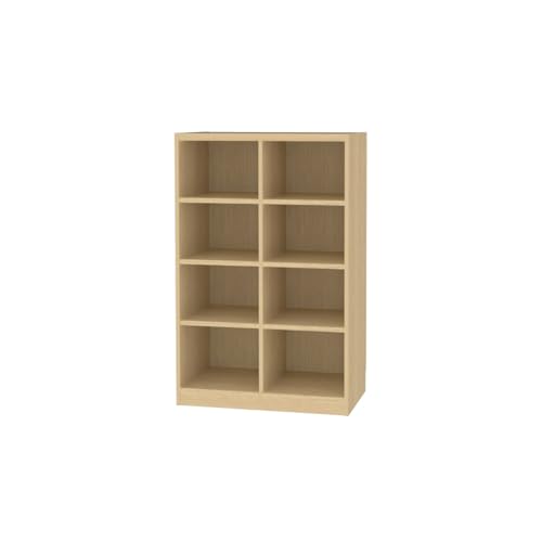 白井産業 【タナリオ オーダーメイド タイプ】 木製 本棚 ラック 高さ120 幅71 奥行44cm ライトウォールナット 棚板6枚(TNL-EM12071FTF2LW)