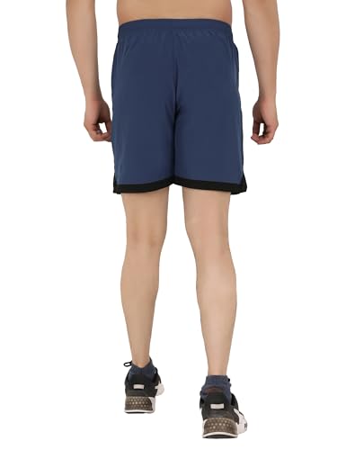 Image of Sports Shorts for Men, Athletic Running & Gym Shorts with Zip Pocket, Regular Fit Training Shorts
