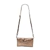 SH Leder Echtleder Umhängetasche Clutch kleine Tasche Abendtasche 24,50x15cm Ely G149 (Rose Gold) #1