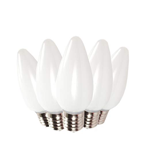 50% Off Discount CHRISTMAS LIGHTS FACTORY - C9 - Warm White - Super Bright LED Frosted Bulbs - 500 Bulbs ONLY - Commercial Grade - Dimmable - Indoor & Outdoor. Be a Beacon of Holiday Spirit, Joy.