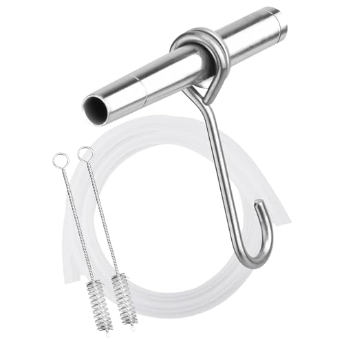 Generic Maple Tree Tapping Set Stainless Steel Easy to Install with Hooks Maple Tree Taps Spiles Metal Maple Spiles for Garden Home, 5pcs