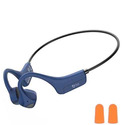 YouthWhisper Open Ear Bone Conduction Headphones - Bluetooth 5.0 Headset, IP65 Waterproof Earphones, Type-C Charging, Long Battery Life, 25g Lightweight