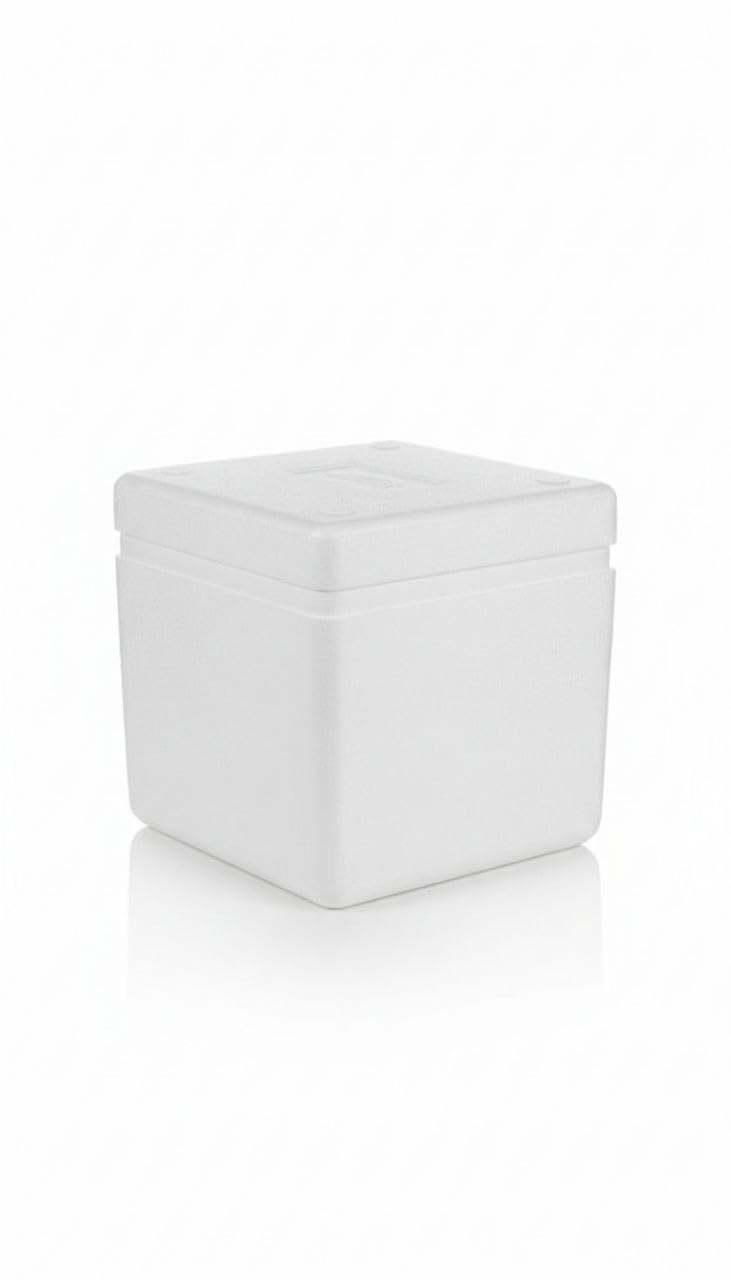 8 Litre Thermocol Temperature Box with Lid | 8 mm Thick Heavy-Duty EPS Insulated Ice Box for Food, Medical, Vaccine & Cold Storage Delivery-image-13