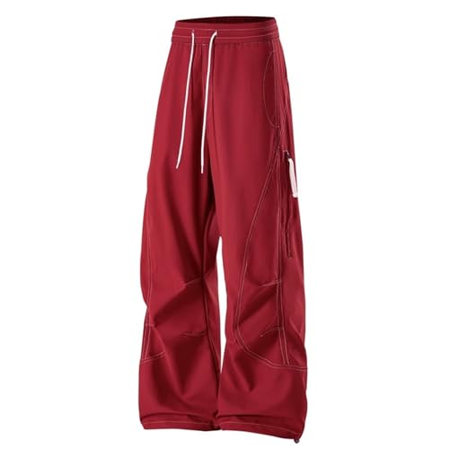 Men's Baggy Sweatpants Elastic Waist Wide Leg Sweatpants Casual Loose Baggy Joggers with Pockets3
