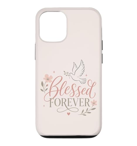 Blessed Forever Christian Faith �� �ԕ� �C���X�s���[�V���� �X�}�z�P�[�X iPhone 12/12 Pro �p