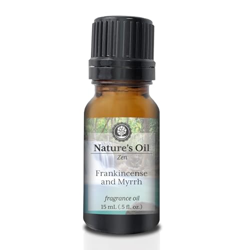 Image of Frankincense and Myrrh Fragrance Oil for Perfume, Cologne, Diffusers, Soap Making, Candle Making, Lotion, Home Scents, Linen Spray, Bath Bombs, Slime (0.5 Fl Oz)