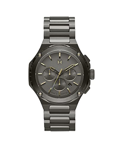 MVMT Reloj Cronógrafo de Cuarzo para Hombre con Correa de Acero Inoxidable Gris -...