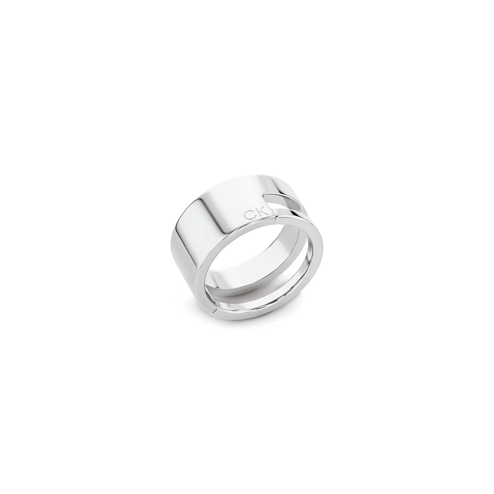 Calvin Klein Anello da donna Collezione GEOMETRIC ESSENTIALS in Acciaio Inossidabile - Disponibile in Versione Oro o Argento