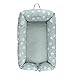Mimuselina Cuco Nest Reductor | Cama Nido Desenfundable, Minicuna Portátil Colecho, Reductor de Cuna, Chichonera, Cojín de Lactancia, Impermeable 85x52 cm (DIENTE LEÓN MENTA)