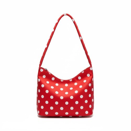 AMPOSSTO Women's Polka Dot Nylon Hobo Bag Fashion Underarm Shoulder Bag Bucket Bags Tote Handbag Party Evening Purse