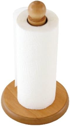 Valdomo Kitchen roll Holder, Wood, Natural, 16 x 16 x 30 cm
