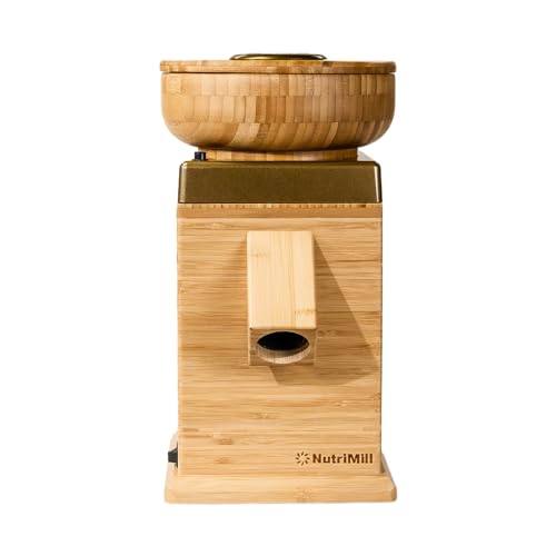 NutriMill Harvest Electric Stone Grain Mill, 450 Watt - Gold