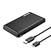 WAVLINK USB 3.0 to SATA Hard Disk Case, 2.5 inch External Hard Drive Enclosure for 9.5mm 7mm 2.5 Inch SATA I/II/III/HDD/SSD, Support UASP & 2TB Drives (Black)