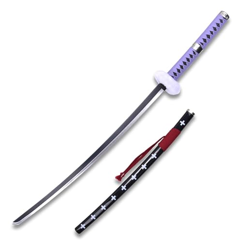 41-in Surgeon of Death Trafalgar Law Sword - One Piece Anime Katana with Scabbard - Purple