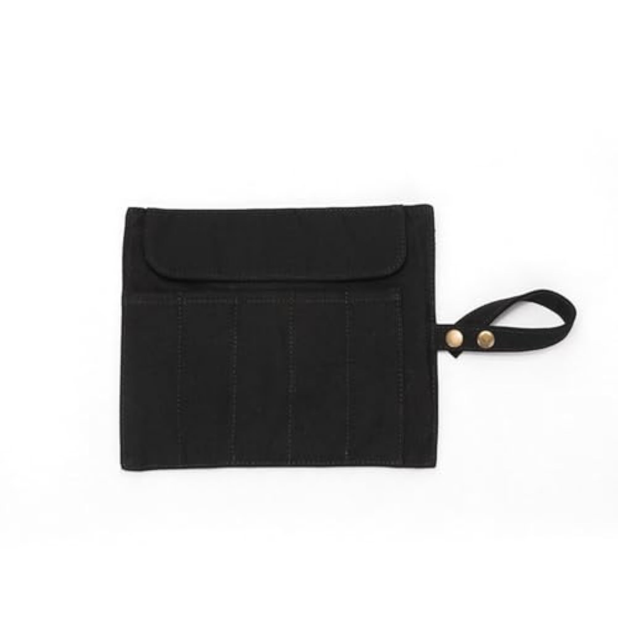 Vanity Brush Storage Bag, Simple Black Design