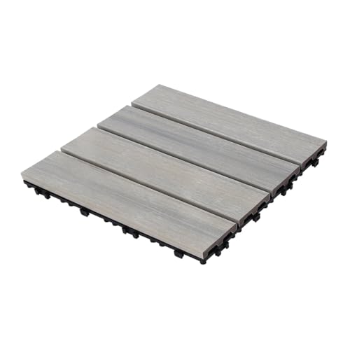 HXUHUWS Transform Your Space with DIY Interlocking Patio Deck Tiles,