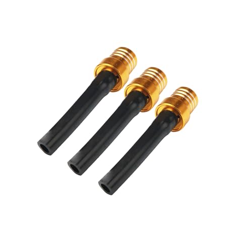 Image of Dirt Bike Gas Cap Vent Hose 3 Pcs Fuel Tank Valve Tube Breather CNC Universal for 50-450cc DRZ RM LTZ ATV Dirt Pit Bike Gold