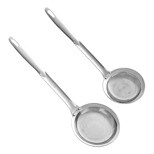 Yenxiku DIA 4.33" & 3.54" Multi-Functional Hot Pot Fat Skimmer Spoons cover