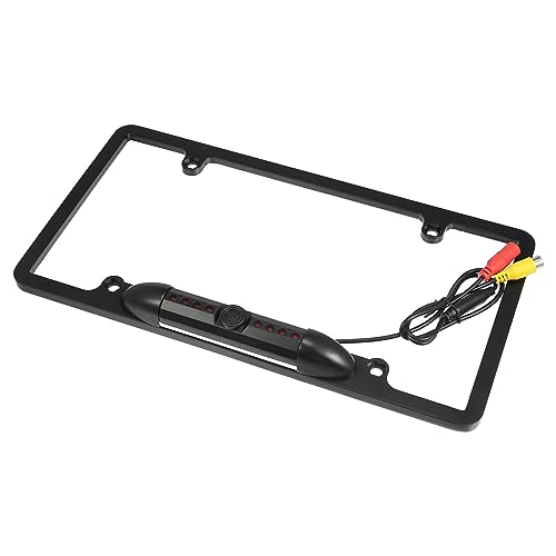 Image of X AUTOHAUX HD Backup Camera for Trucks License Plate Backup Camera for Car Waterproof Infrared Night Vision 170 Degree Wide View Angle Rear View Camera
