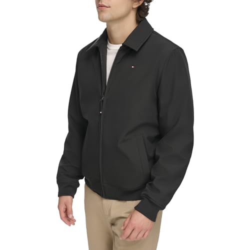 Image of Tommy Hilfiger Mens Classic Soft-shell Bomber Jacket