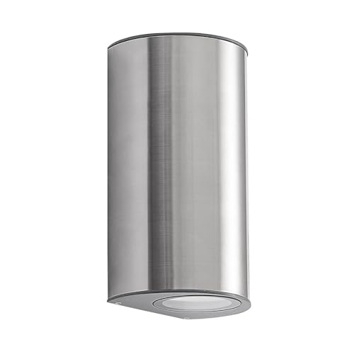 PRIOS LED Applique Exterieur Zavallina (Moderne) en Gris Aluminium (1 lampe,à), Murale Luminaire Lampe Jardin Eclairage d’exterieur