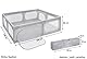 Moby-System Laufstall Baby Faltbar & Laufgitter, Aktivitätszentrum mit Rutschfester Basis - Wasserdichtes 210D PVC, Transporttasche, 200x140cm - Spielbereich für Kinder