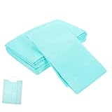 TOPBATHY 10 Stück Teiliges Einweg oralpapier schal Polyethylen schutz Saugfähige Zahnarzt umhänge für Klinikgebrauch Zufällige Farben Hygienisch und Vielseitig Einsetzbar Zufällige Farbe