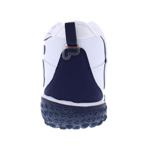 Fila Mens Snake Dancer, Color: Wht/Fnvy/Fred, Size: 7.5 (1BM00854-125-7.5)4