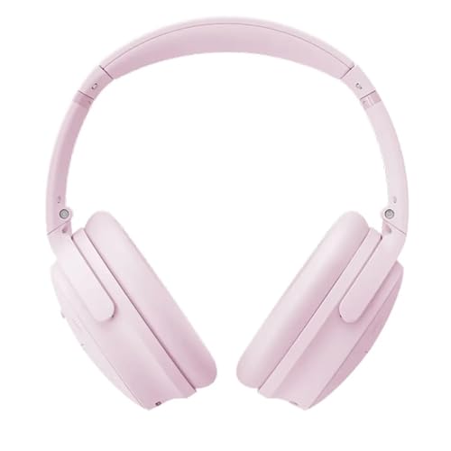 Image of Bose QuietComfort Headphones - Wireless Bluetooth Headphones, Active Over Ear Noise Cancelling and Mic, Deep Bass Bundle + Desktop Headphone Stand + Green Extreme Dual Wall Charger (Petal Pink)