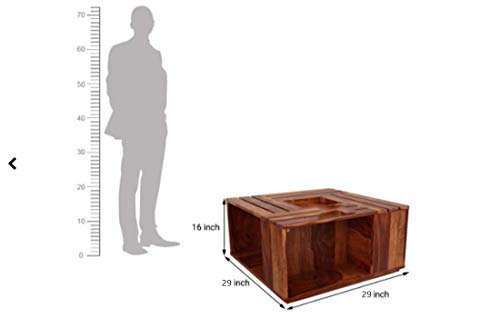 Image of Wooden Center Table for Living Room | Coffee Table for Home Wooden Coffee Table for Living Room and Office | Tea Table | Sofa Set Center Table in HoneyFinish