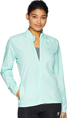 adidas Chaqueta cortavientos Response para mujer, Menta transparente, M